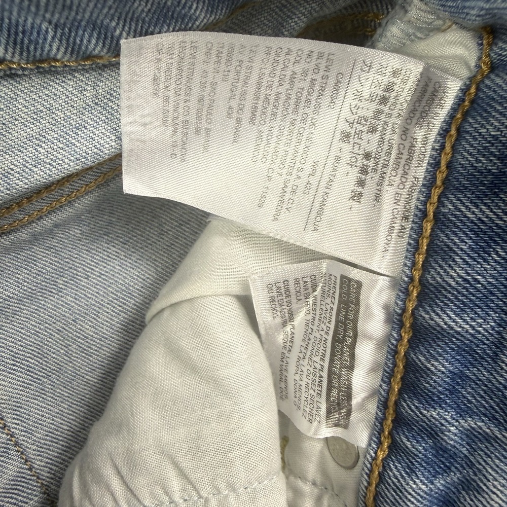 Levis 24x31 Premium Ribcage Boot Jeans Womens  Light Wash Blue High Rise Denim - Picture 6 of 9